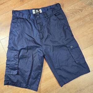 Marx and Dutch Cargo Shorts Men 32 Blue Y2K Hip Hop Streetwear Baggy Denim Style